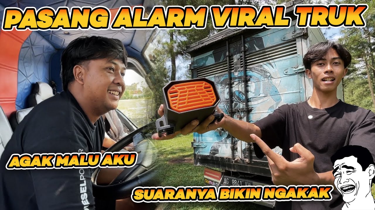 SUARANYA BIKIN NGAKAK!!! PASANG VARIASI ALARM VIRAL DI TRUK ENGKEL