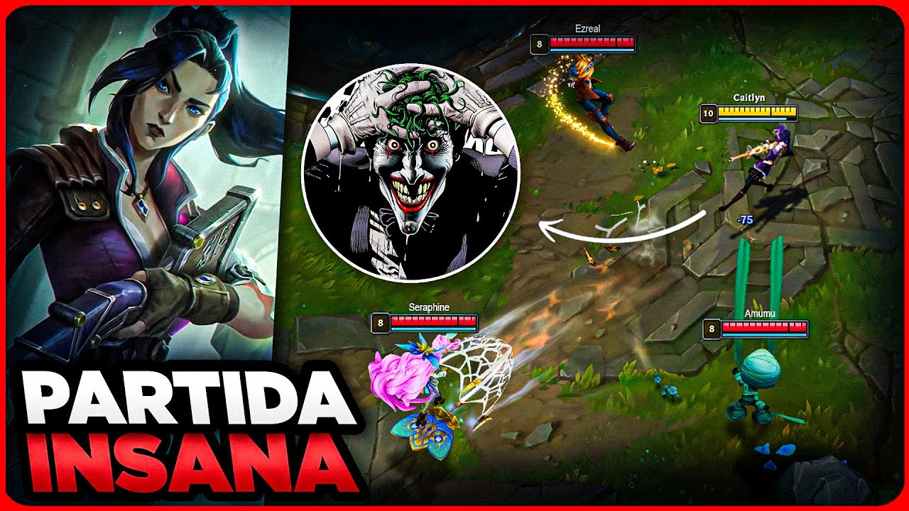 FINALMENTE FIQUEI LOUCO JOGANDO DE CAITLYN | MONO CAITLYN GAMEPLAY