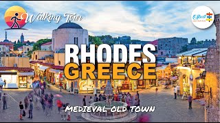 Free Self-Guided Walking Tour Of RHODES Old Town 2025, Greece 4K