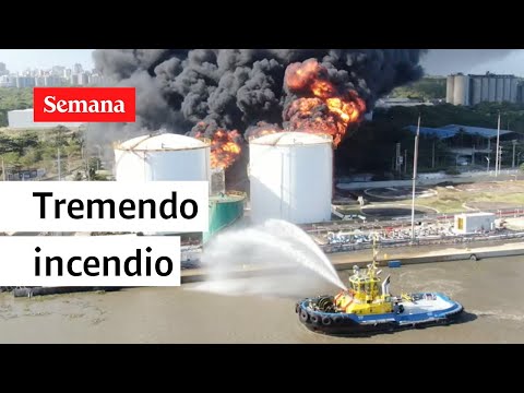 Alerta amarilla en Barranquilla por incendio en el Puerto | Semana noticias