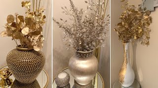 METALLIC GOLD ACCENTS || FALL Decorating Ideas Using THRIFT STORE Items