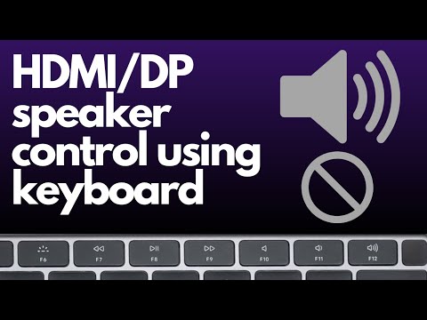 Keyboard Control Monitor Speakers macOS