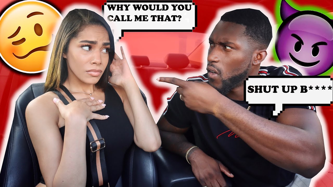 Calling My GIRLFRIEND The "B" WORD To See Her Reaction...*NEVER AGAIN*