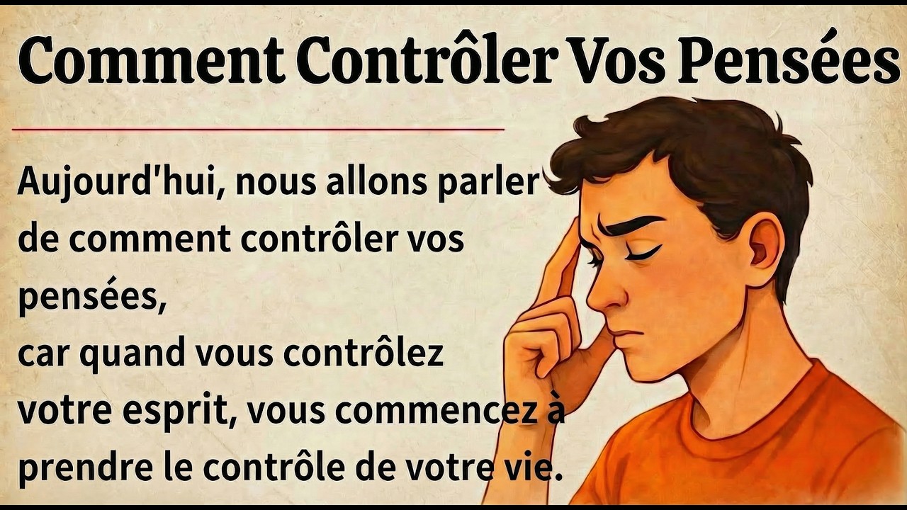 Comment contrôler vos pensées || Histoire simple pour débutants (A1–A2)
