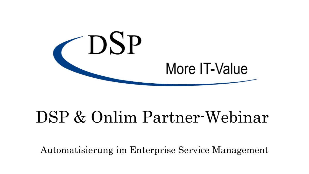 Dsp Partner DSP x Onlim | Automatisierung und Chatbots im Enterprise Service ...