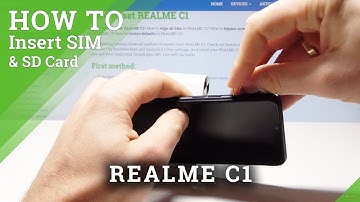 How to Insert Nano SIM and Micro SD Card in REALME C1