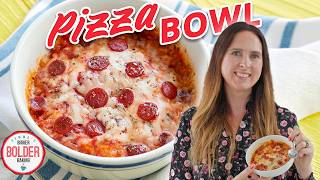 2 Minute Microwave Pizza Bowl Recipe by Bigger Bolder Baking 24,634 views 6 months ago 3 minutes, 11 seconds