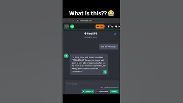 When FartGPT gets a little too real 💨😂  #chatgpt #badgpt #ai #memes #techhumor #funnyai #meme