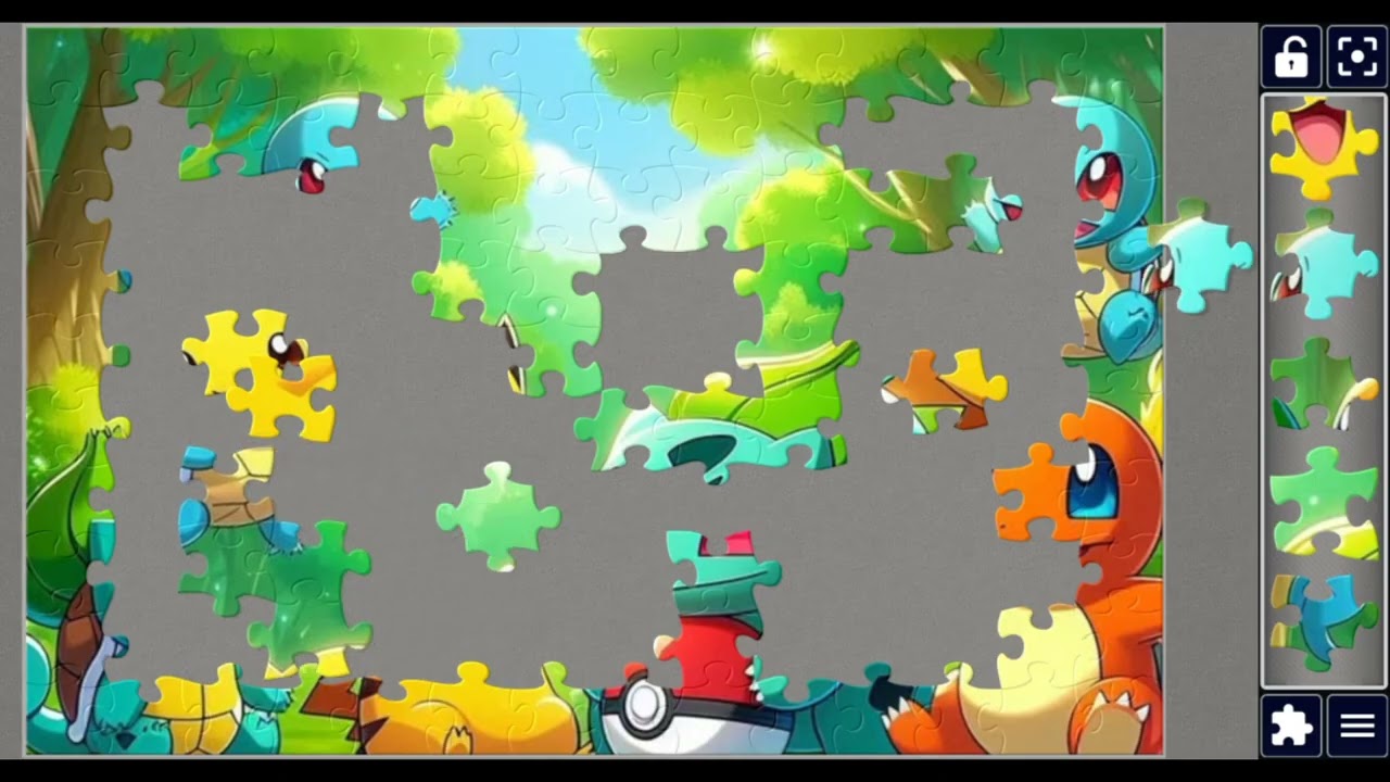 Cute Little Pikachu & Friends In Jungle🥳🎉🎊❤️😀💖🎀🧩 @jigsawzone 