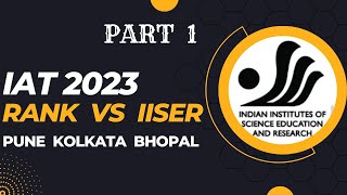 Fear of Missing Out iat2023 Rank vs IISER Cutoff Rank (part 1)