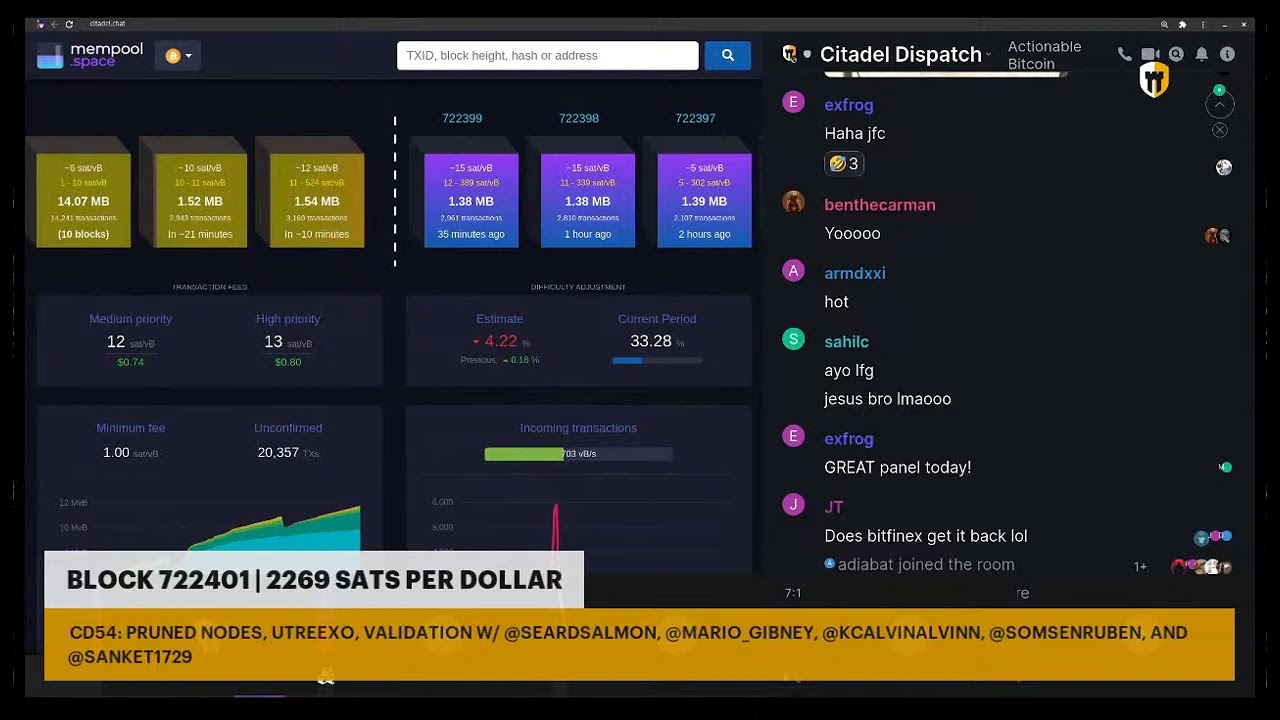 Citadel Dispatch E54: pruned nodes, utreexo, and validation