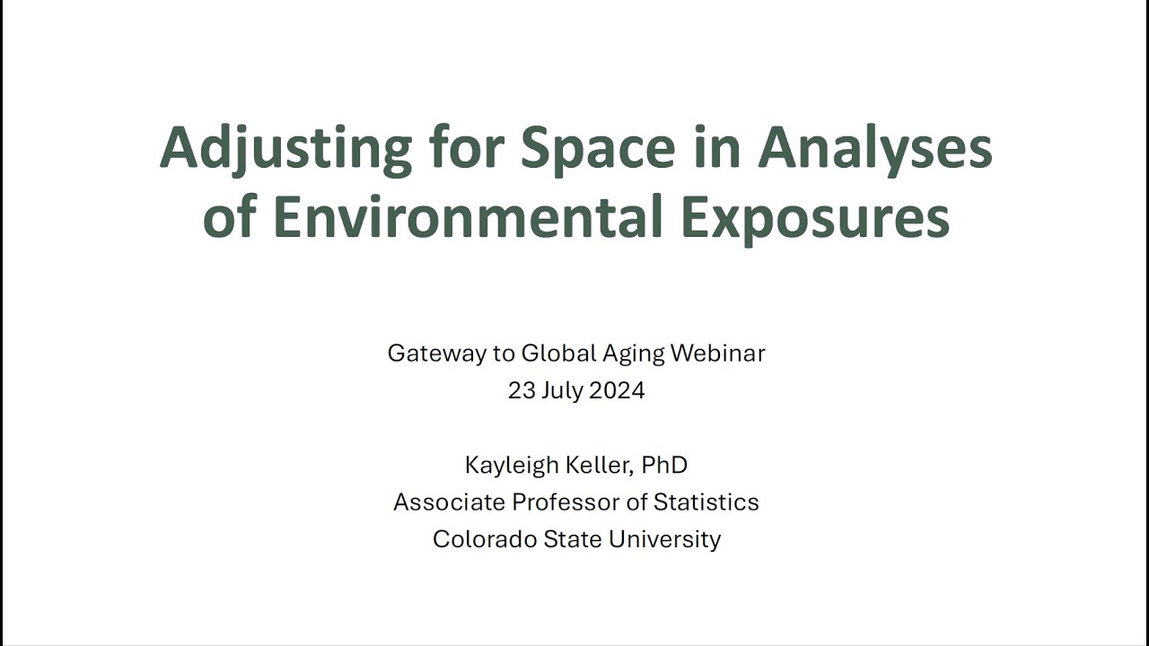 Adjusting for Space in Analyses of Environmental Exposures