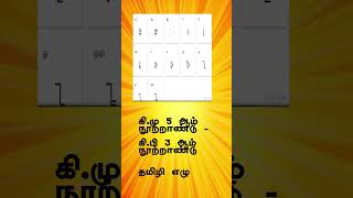 தமழ எழததககளன பரணம வளரசச Tamil Letters Evolution Short