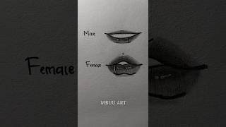 Drawing different lips male and female✏️ #drawing #tutorial #howtodraw #sketch #art #shorts Guide