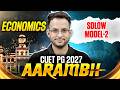 CUET PG Economics 2027 | CUET PG Economics Solow Model-2 | CUET PG Economics