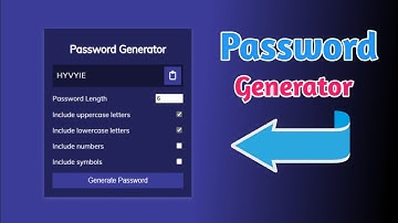 Password Generator In Javascript 2 MInutes | Satya Gyan A4