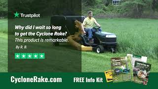 "Why Did I Wait So Long?" — Cyclone Rake Lawn & Leaf Vacuum