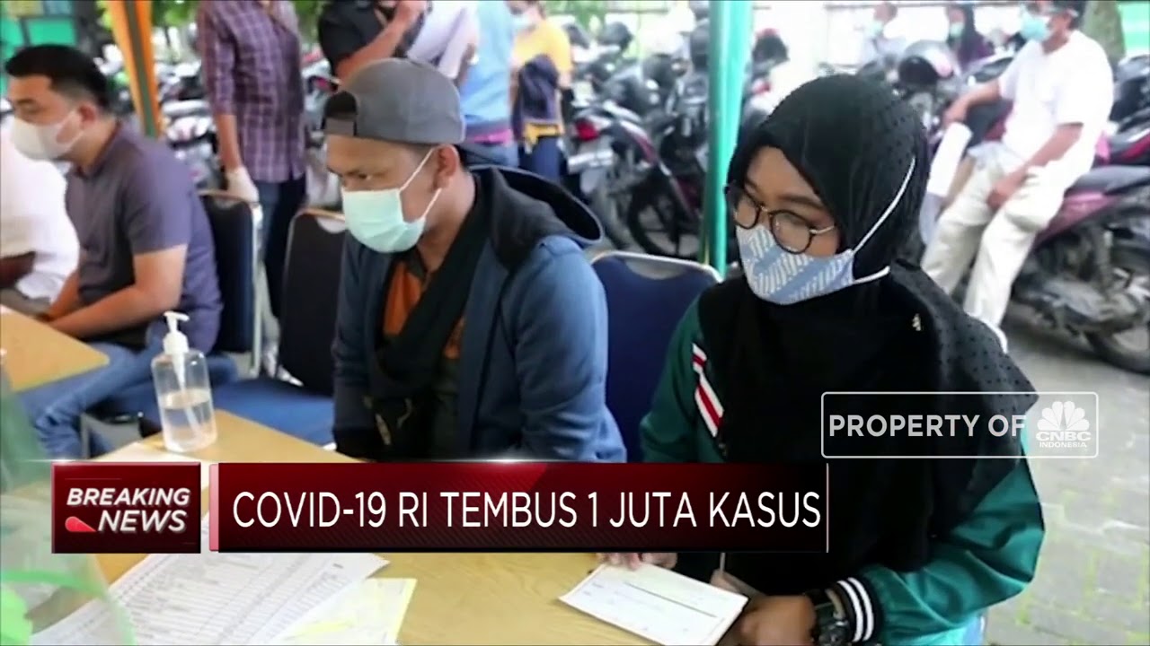 Covid-19 RI Tembus 1 Juta Kasus