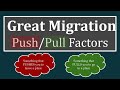 The Great Migration: Push And Pull Factors Shaping African American Movement