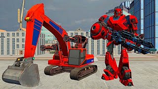 Real Excavator Robot Transform War - Android Gameplay screenshot 4