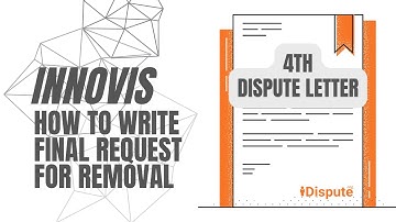 4th Letter to Innovis: Remove Inaccurate Information from My Report - I Dispute & Repair Credit Fast