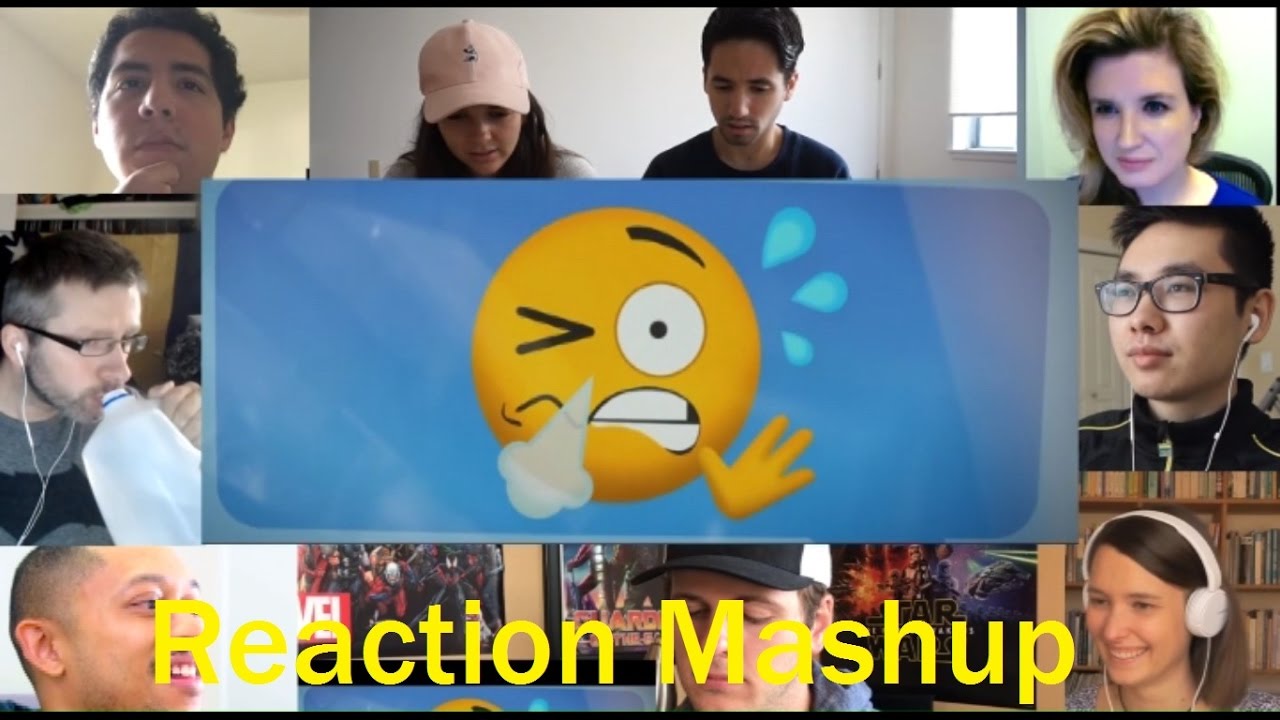 THE EMOJI MOVIE   Official Trailer REACTION MASHUP
