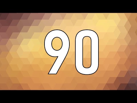 90 Second Countdown Timer | Geometric Background Pattern