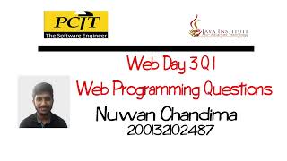 Web Programming Questions | Day 3 Q1 | JIAT