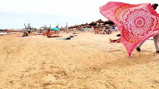 Must See La Marina Beach | 4K Beach Walk Spain 13 Sept 2023 | Valencia Beaches