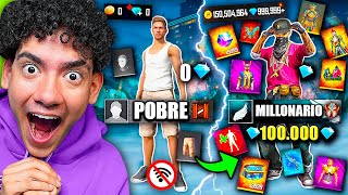 LE REGALE 100 MIL DIAMANTES A UN SUSCRIPTOR POR NAVIDAD EN FREE FIRE Y LE COMPRÉ TODO !! | TheDonato