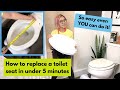 How to replace your toilet seat in under 5 minutes (2020) DIY step-by-step Tutorial