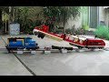 Lego train crash test