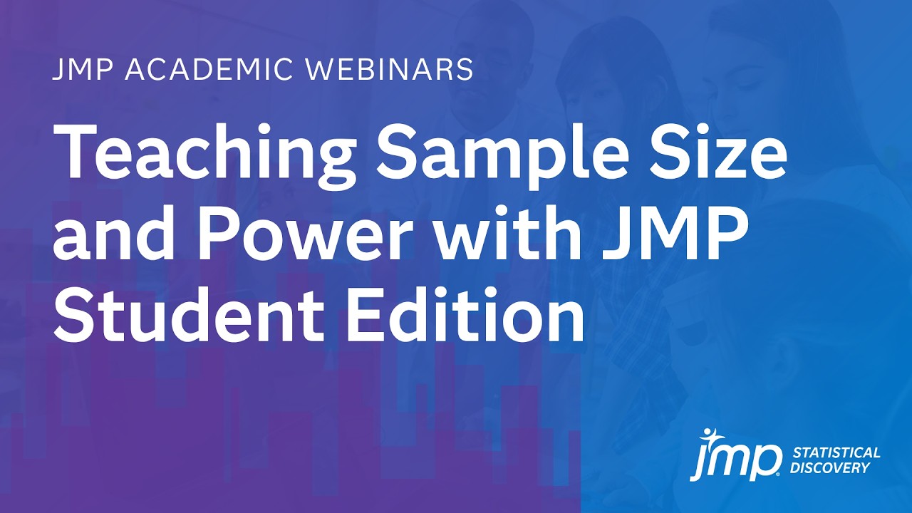Teaching Sample Size and Power with JMP Student Edition - YouTube