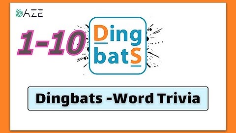 Dingbats Word Trivia Game All Levels 1 10 Complete Answers Gameplay Walkthrough iOS Android
