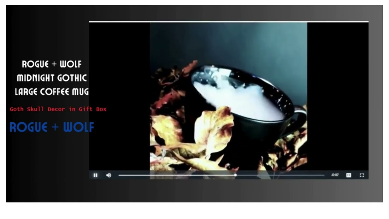 Rogue + Wolf Midnight Gothic Large Coffee Mug