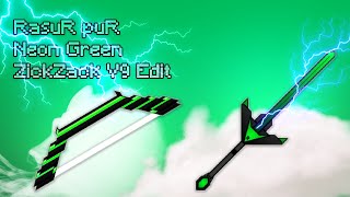 RasuR puR Neon Green Ressourcepack 1.8.8 | ZickZack V9 Edit | Rafphiniert