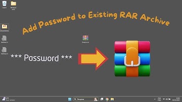 Winrar: Add Password to an Existing RAR Archive
