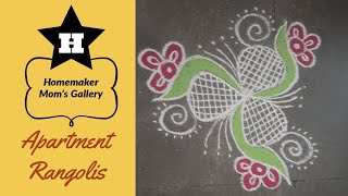 Apartment Rangolis || Kolangal || Muggulu || Easy and simple Rangolis