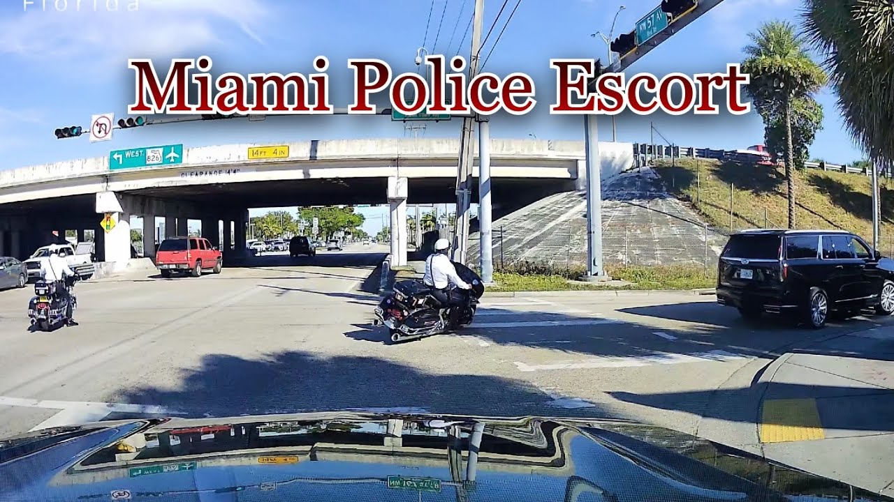 Professional Miami Police Department Escort