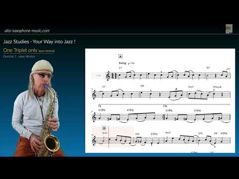 One Triplet only (easy version) for Alto Saxophone #ljazz #altosax #saxophone #altosaxophone #jazz