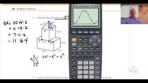 WA 20 Ch 3 Review Question #5 Surface area and Volume Composite figure