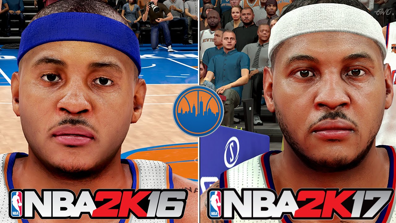 NBA 2K17 vs NBA 2K16 Official Face/Graphics Comparison | (PS4/XB1/PC ...