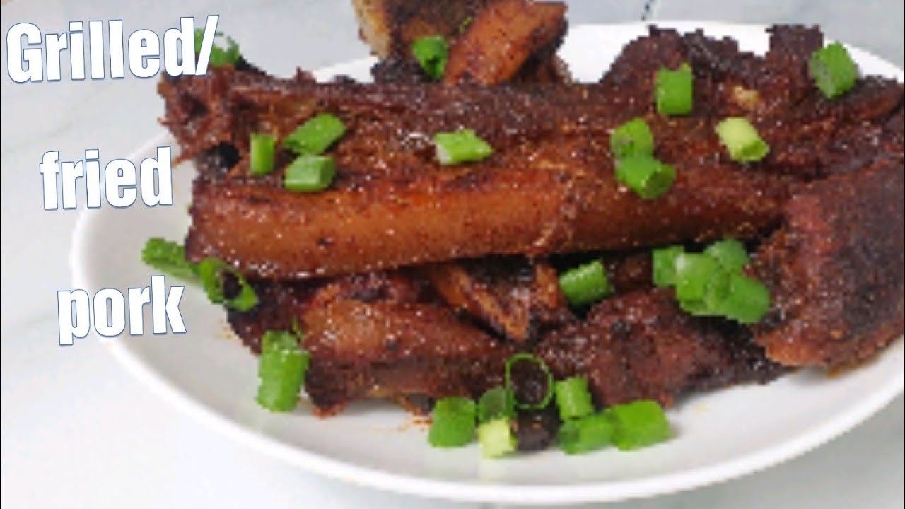 Fried Grilled Pork Domedo Ghana Youtube