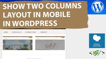 How to Show Two Columns Layout in Mobile Mode / Device in WPBakery Page Builder in WordPress