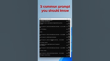 3 Command Prompt You Should Know #shorts #commandprompt #windowspc #windowstips #computertips