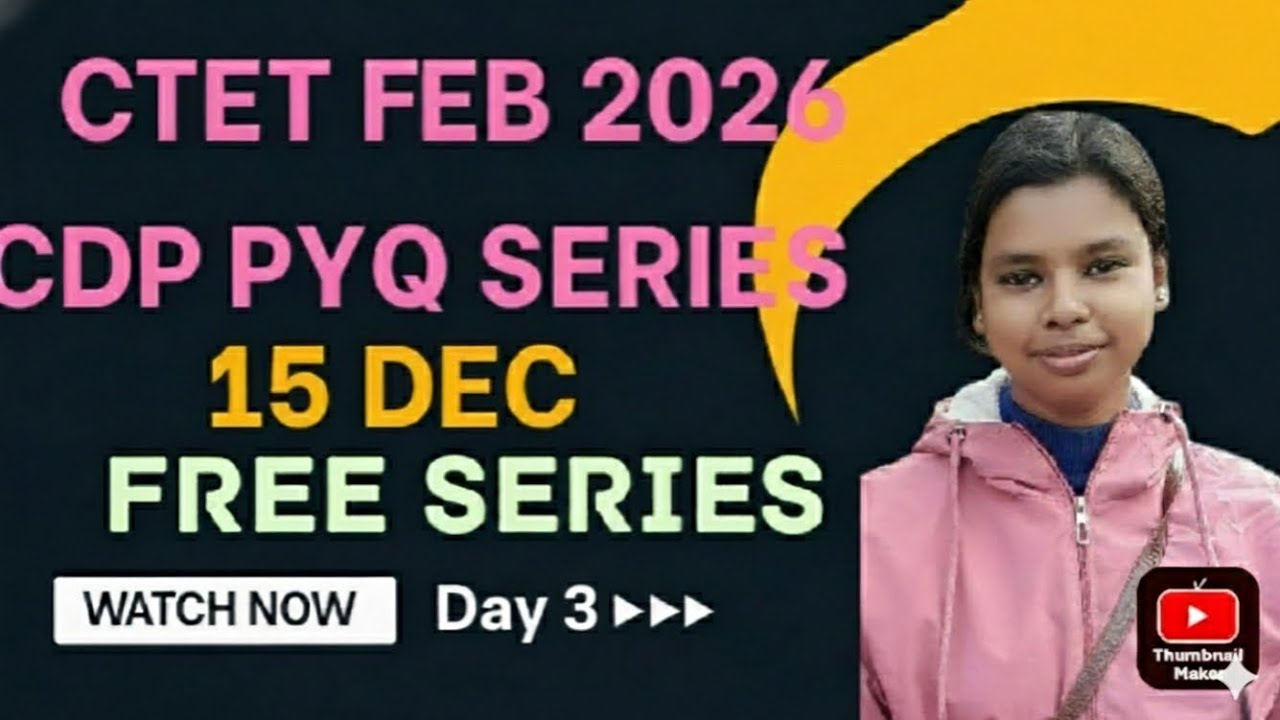 How to Score 30/30 in CDP? | CTET Feb 2026 PYQ Series | Day 3 