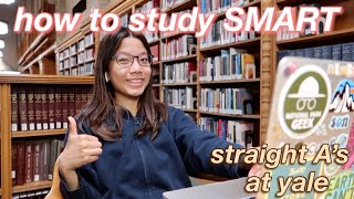 how i get STRAIGHT A&#39;s at yale | study SMART not hard