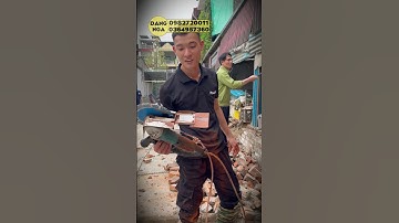 Cắt test thực tế tại công trình với máy cắt tường không than boda blc1-65