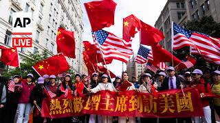 LIVE: Demonstrations in Washington as Trump meets with China’s Xi Jinping