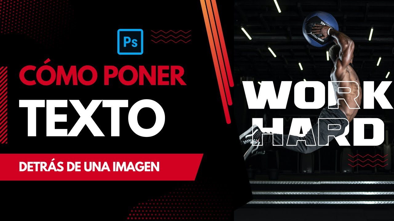 Poner TEXTO DETRÁS de una IMAGEN UN TUTORIAL FÁCIL! YouTube